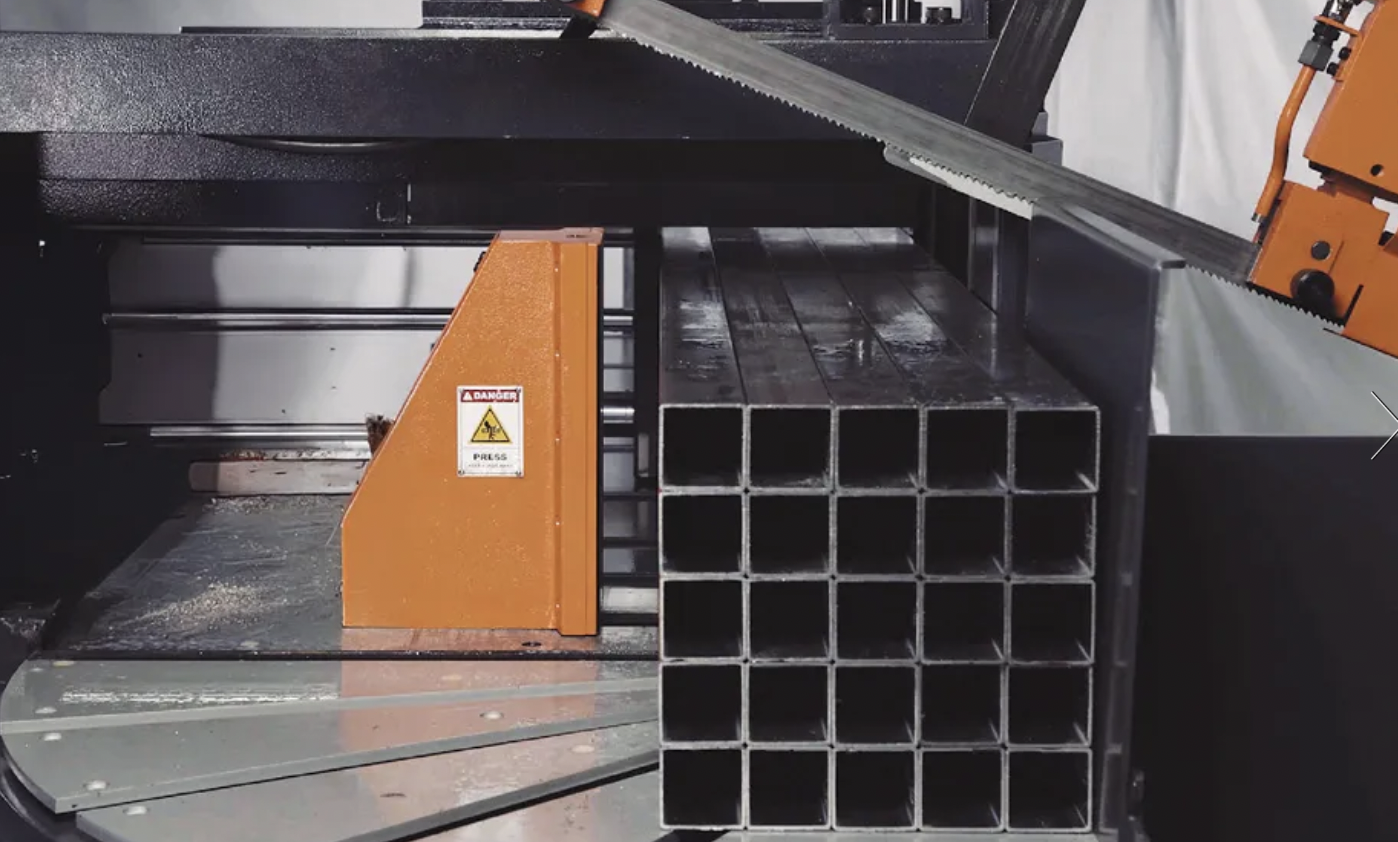 Mind the Gap: Machine tool builder fills out its band saw line with an automatic model that features programmable mitering