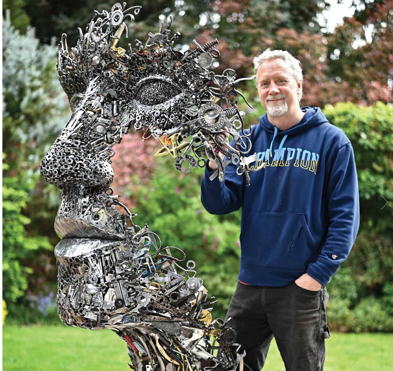 Transformation: Resourceful artist turns scrap metal into masterpieces