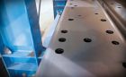McNeilus Steel uses Fab Supply’s new adjustable Rolla-V die to produce cosmetically critical parts containing holes near the bend line without the distortion, flaring or die marking typically seen with standard V dies.