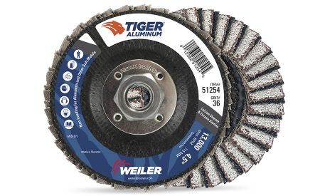 Weiler Abrasives expands aluminum abrasives offering with new flap discs