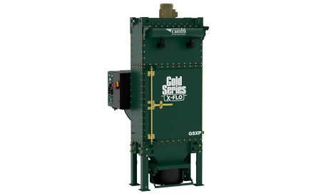 Gold Series X-Flo Package dust and fume collector connects directly into metal cutting systems