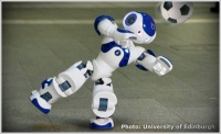 University of Edinburgh unveils robotic soccer team