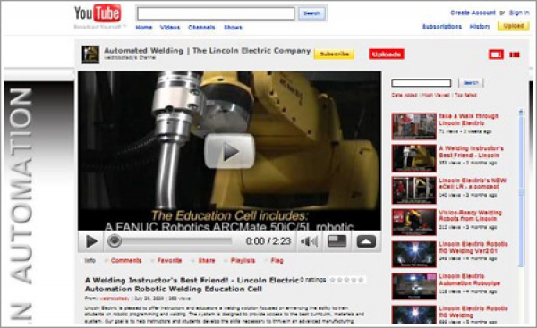 Lincoln Electric Automation offers robotic welding solutions on YouTube channel